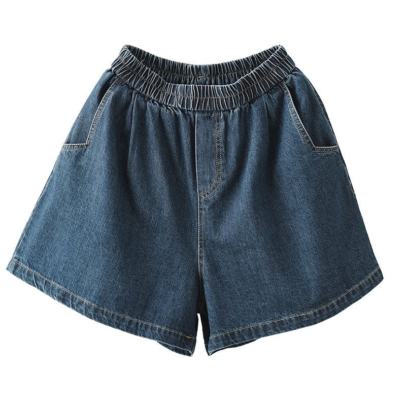 Dames Zomer Retro Losse Katoenen Denim Shorts