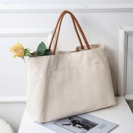 Canvas Grote Capaciteit Boodschappentas Tote Bag