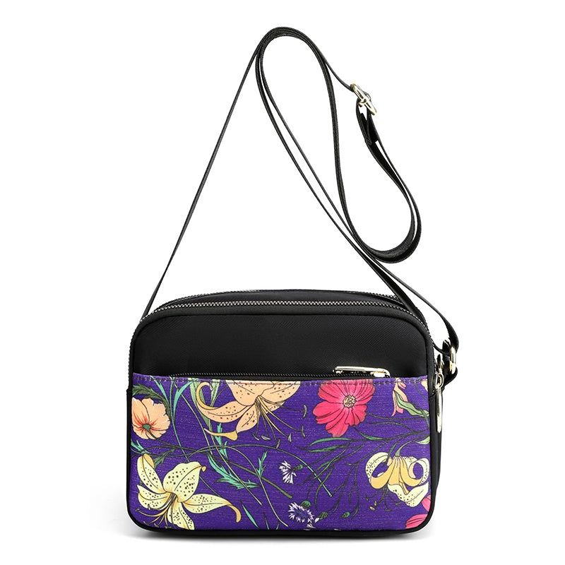 Casual Retro Canvas Mini-tas Met Bloemenprint