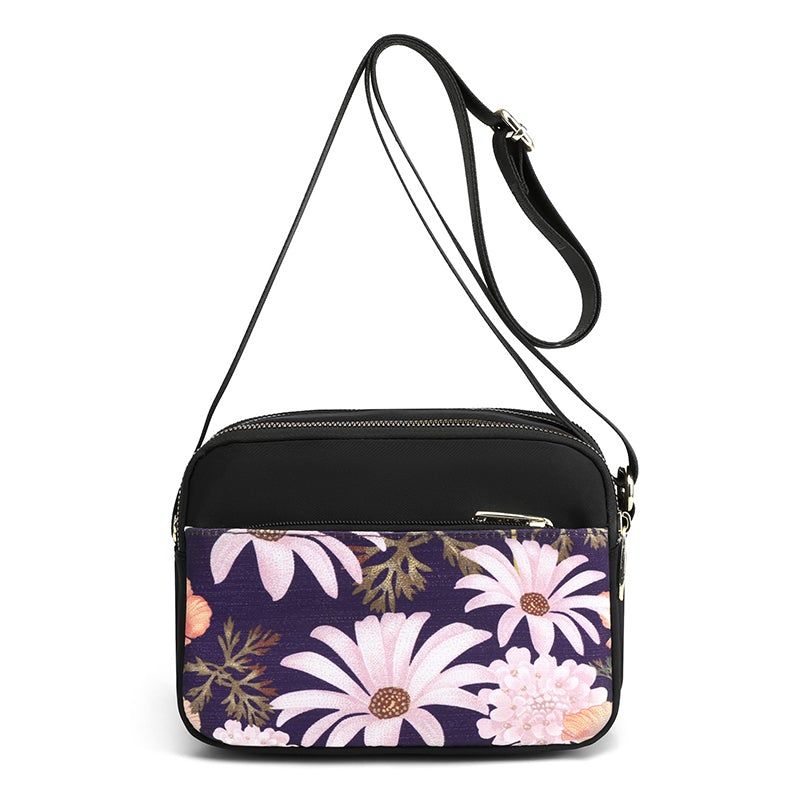 Casual Retro Canvas Mini-tas Met Bloemenprint