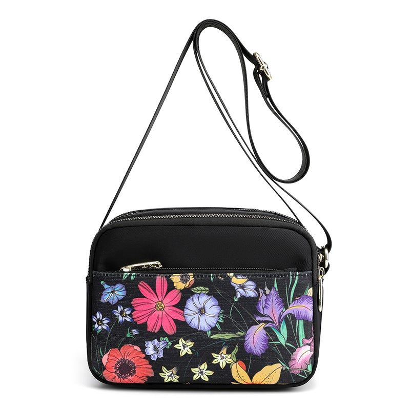 Casual Retro Canvas Mini-tas Met Bloemenprint