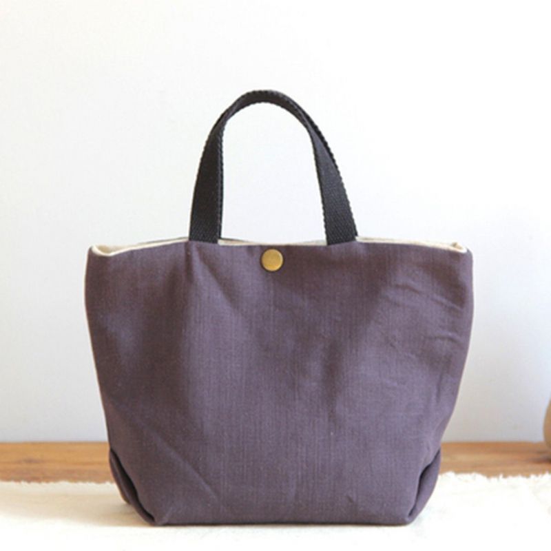 Corduroy Effen Canvas Casual Tas Handtas