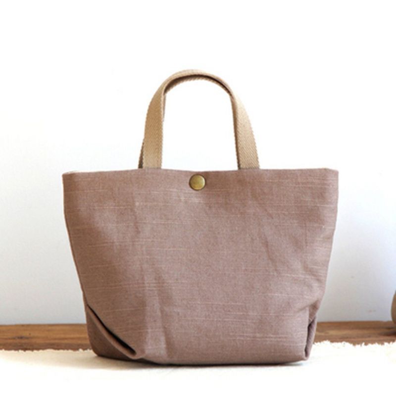 Corduroy Effen Canvas Casual Tas Handtas