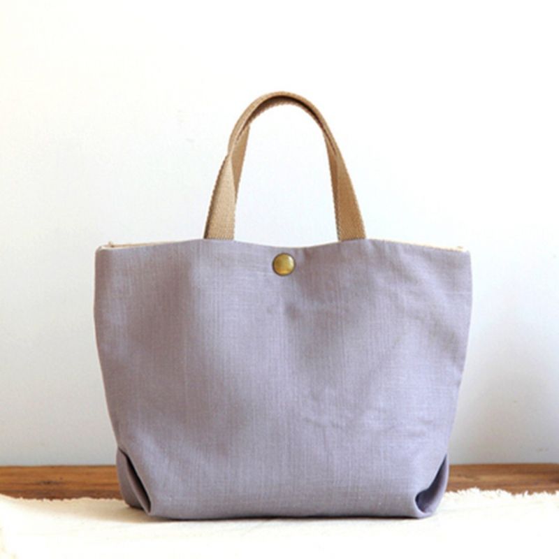 Corduroy Effen Canvas Casual Tas Handtas