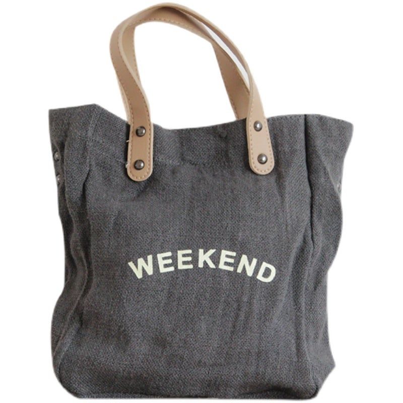 Mode Eenvoudige Letters Casual Handtas Canvas Tas