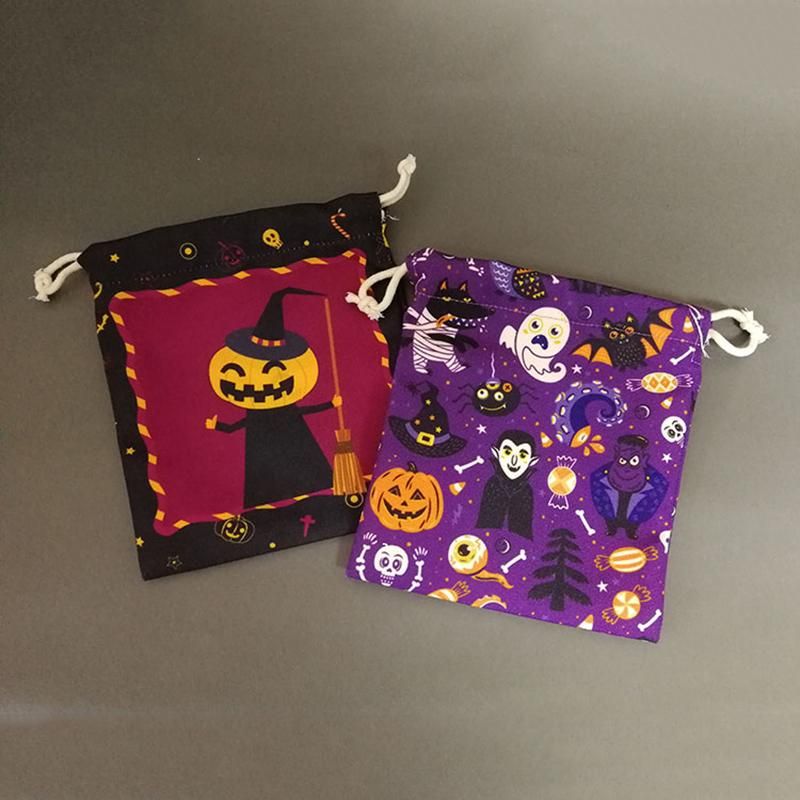 Snoepzak Voor Kinderen Met Halloween-printpatroon