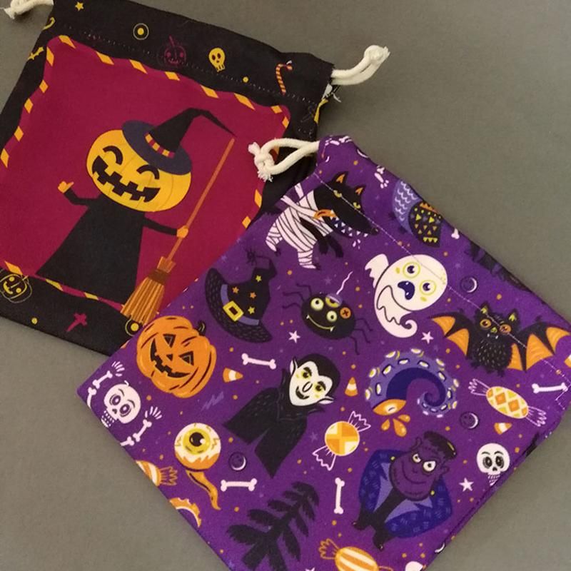 Snoepzak Voor Kinderen Met Halloween-printpatroon