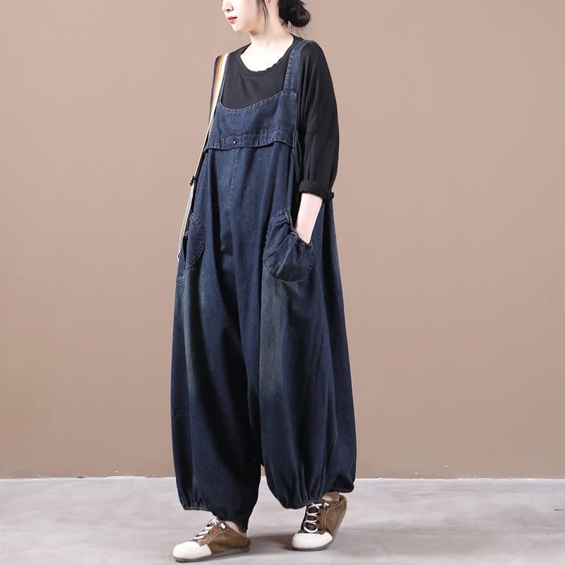 Losse Denim Jumpsuit