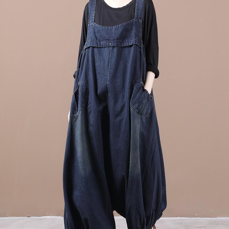 Losse Denim Jumpsuit