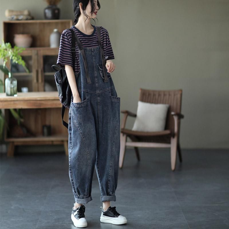 Losse Denim Overall Casual Jumpsuit