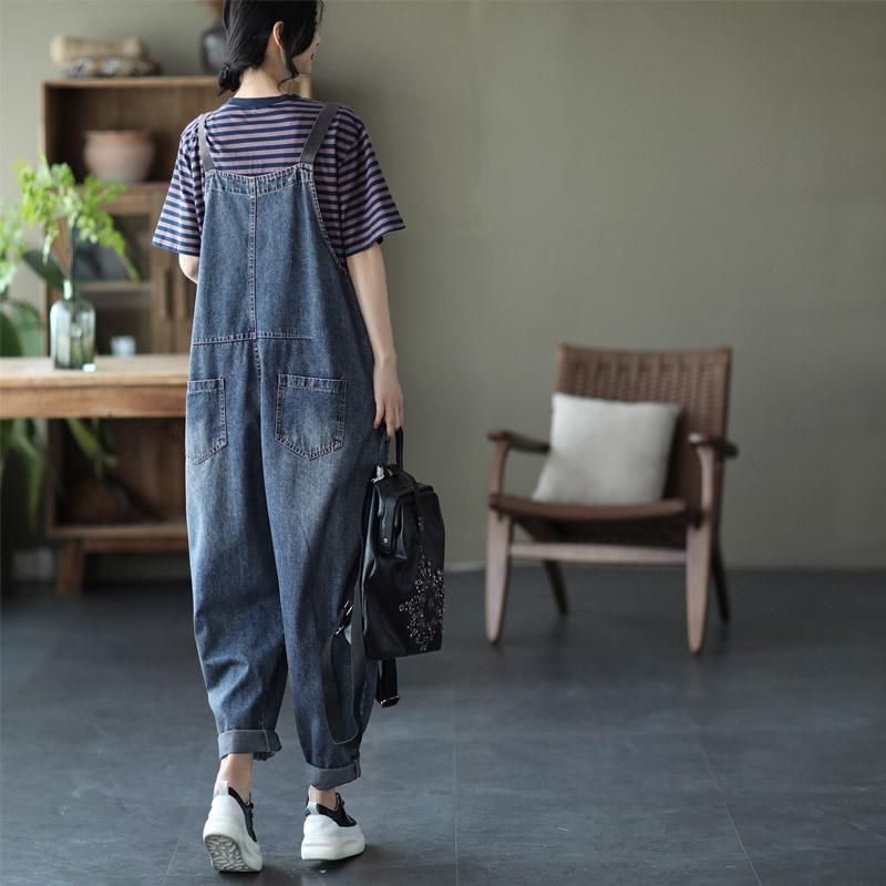 Losse Denim Overall Casual Jumpsuit