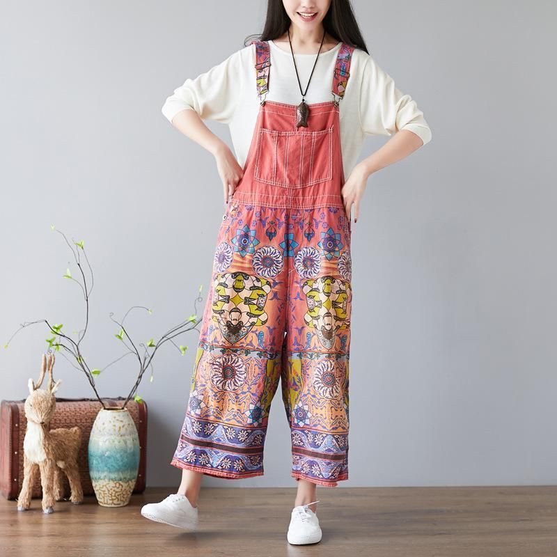 Overalls Jumpsuits Met Bloemenprint Voor Dames