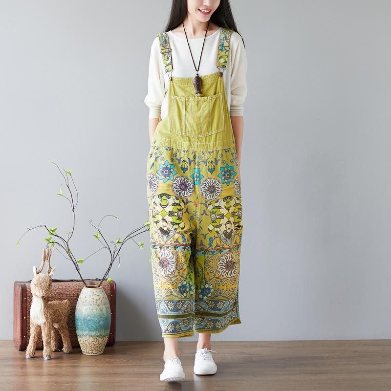 Overalls Jumpsuits Met Bloemenprint Voor Dames