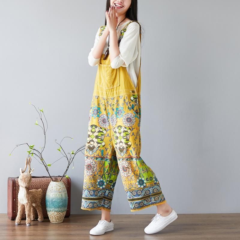 Overalls Jumpsuits Met Bloemenprint Voor Dames