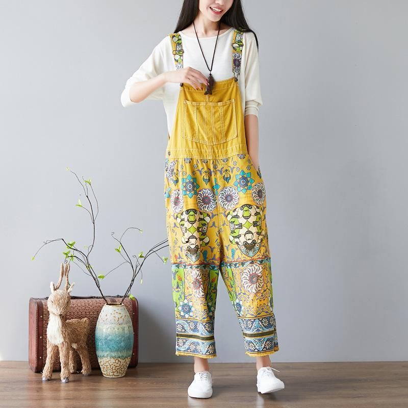 Overalls Jumpsuits Met Bloemenprint Voor Dames