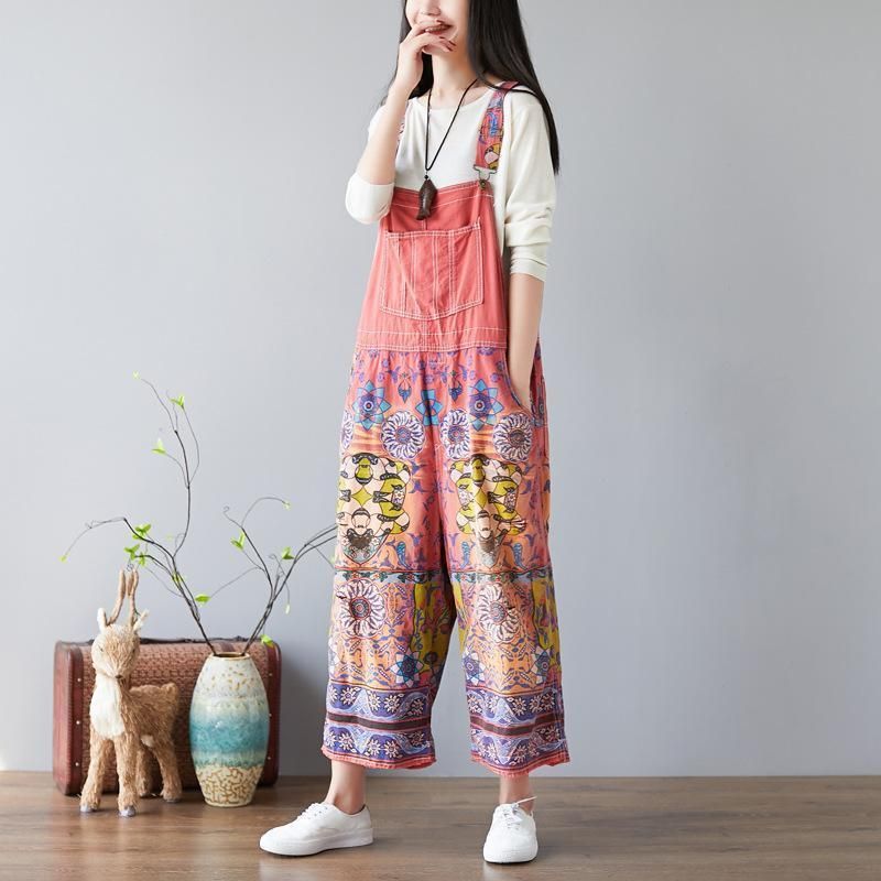 Overalls Jumpsuits Met Bloemenprint Voor Dames