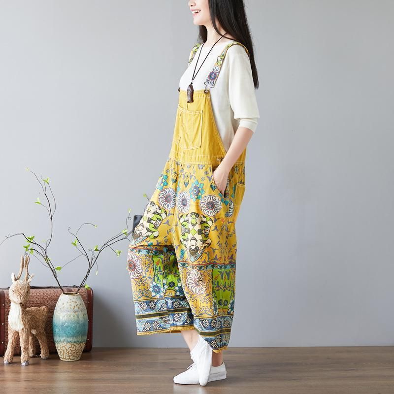 Overalls Jumpsuits Met Bloemenprint Voor Dames