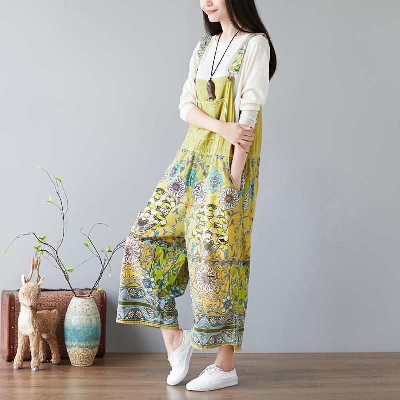 Overalls Jumpsuits Met Bloemenprint Voor Dames