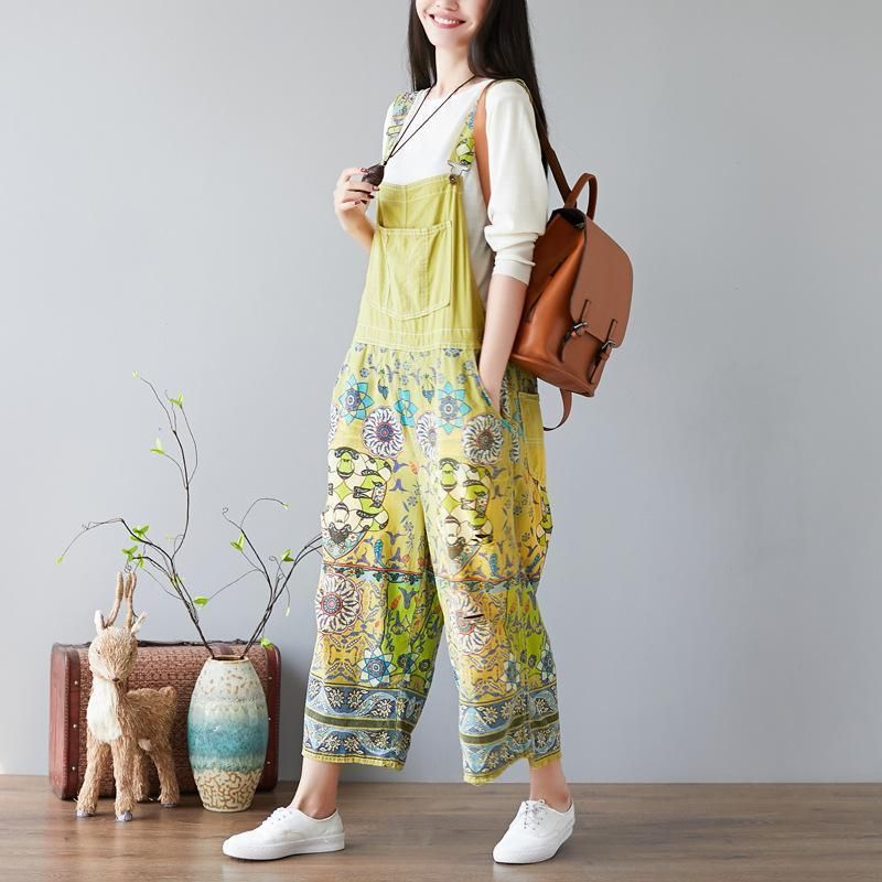 Overalls Jumpsuits Met Bloemenprint Voor Dames