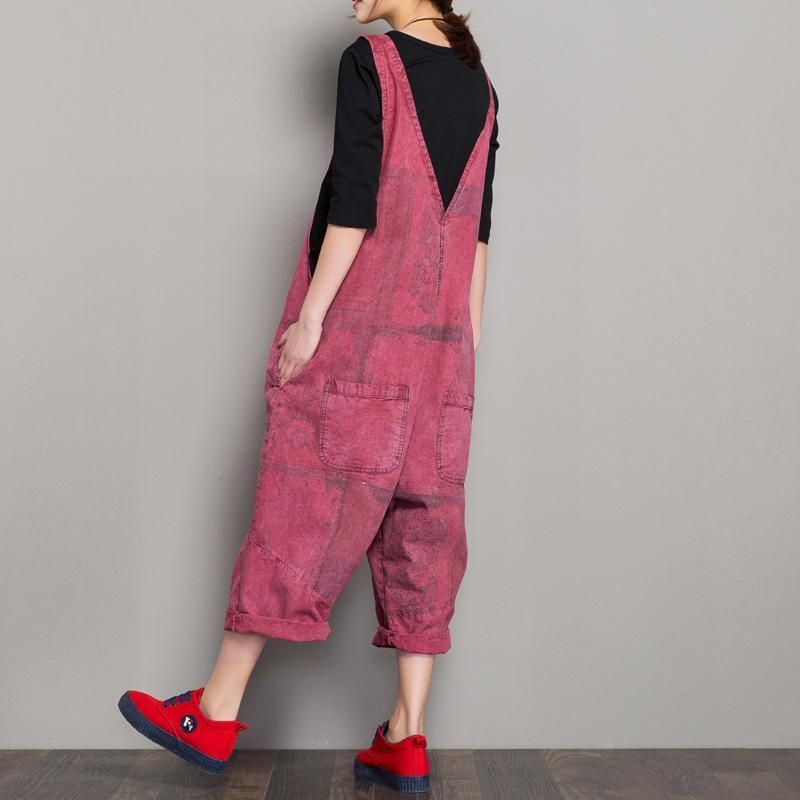 Zomer Nieuwe Denim Losse Casual Jumpsuit