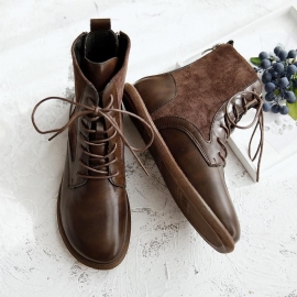 Casual Mode Dames Lace-up Korte Laarzen