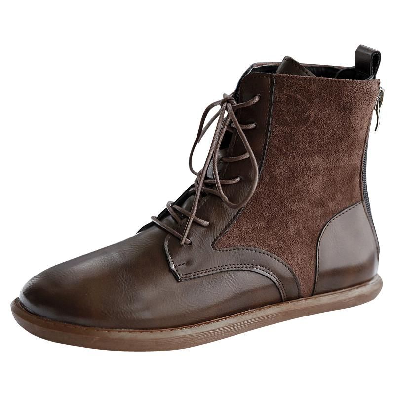 Casual Mode Dames Lace-up Korte Laarzen