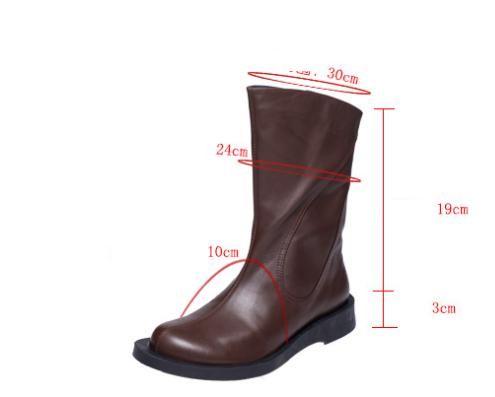 Mid-tube Korte Laarzen In Britse Stijl Ruiterlaarzen Martin Boots