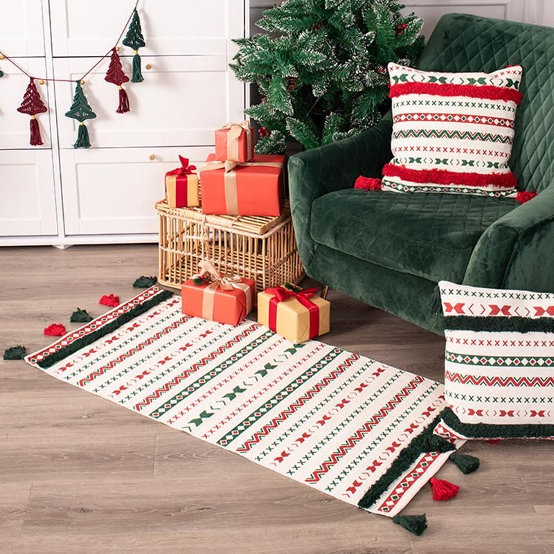 Kerstcadeau Nordic Tassel Mats Vloermatten