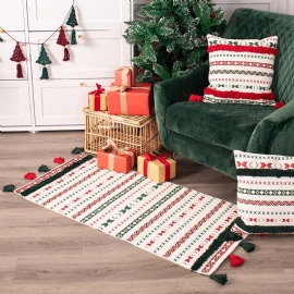 Kerstcadeau Nordic Tassel Mats Vloermatten