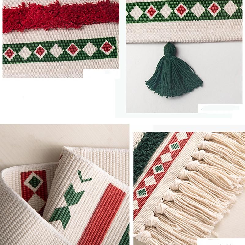 Kerstcadeau Nordic Tassel Mats Vloermatten