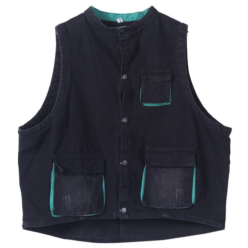 Herfst Denim Vest Jas