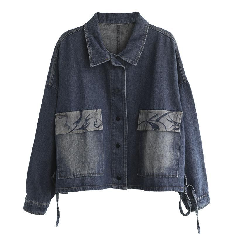 Retro Herfst Losse Katoenen Denim Jas