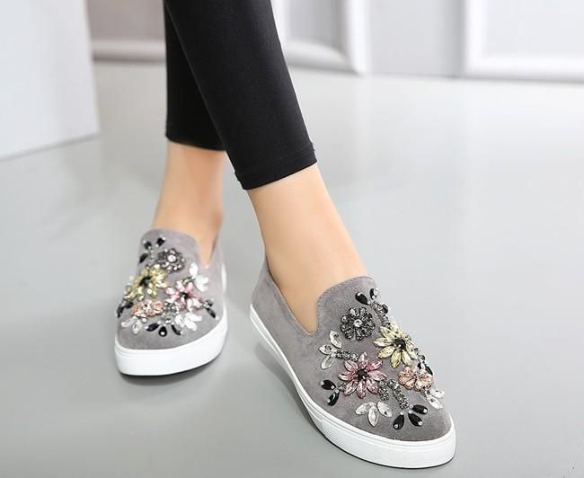 Casual Totem Crystal Loafers Enkele Schoenen