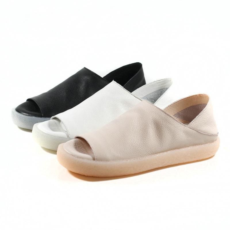 Comfortabele Leren Loafers Met Twee Methoden Om Te Dragen