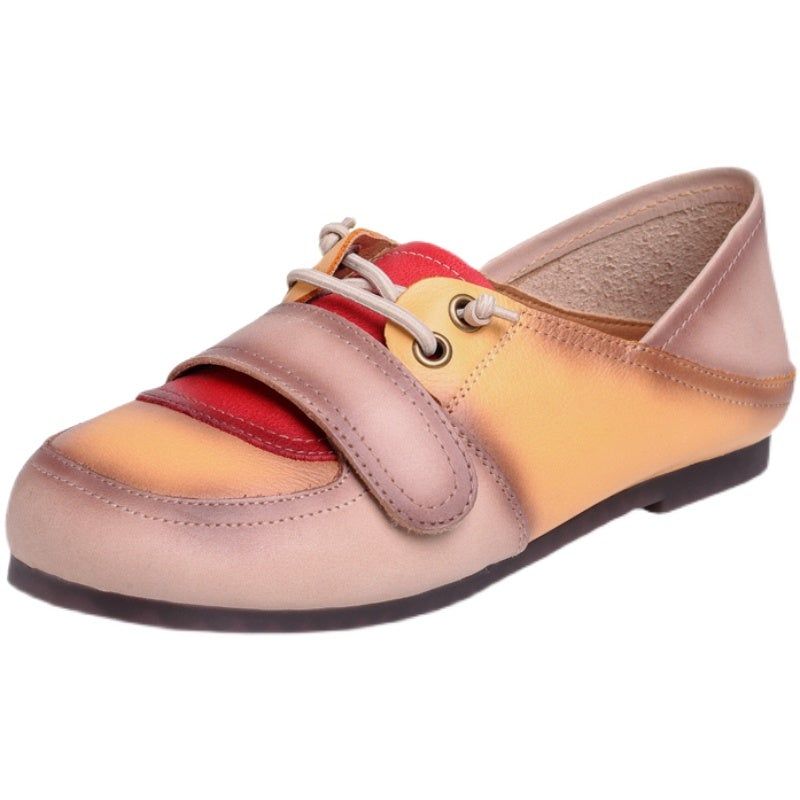 Dames Lente Retro Casual Kleur Bijpassende Loafers