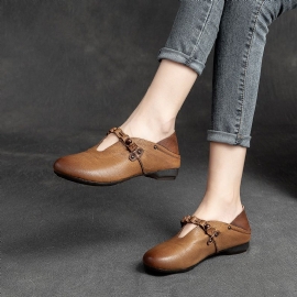 Dames Lente Zomer Zacht Leer Casual Loafers