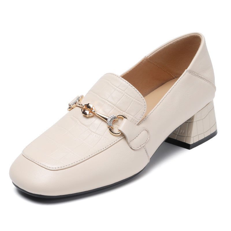 Dames Schapenleer Wedge Loafers