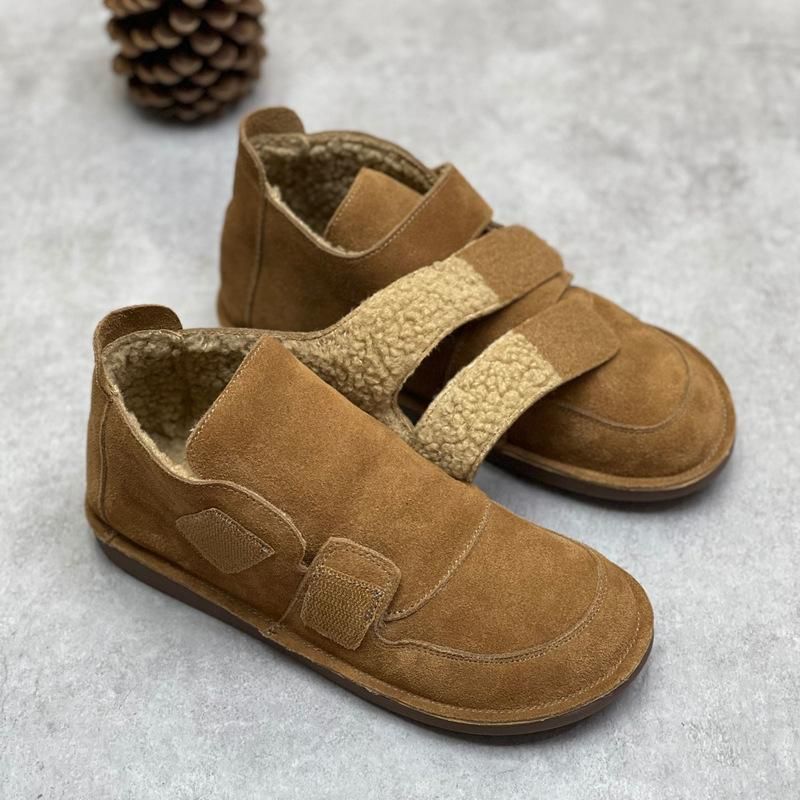 Dames Winter Retro Klittenband Pluche Casual Schoenen