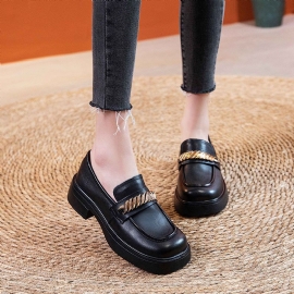 Dames Zomer Leren Casual Loafers