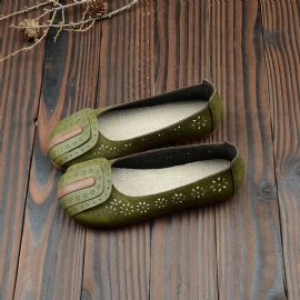 Dames Zomer Retro Casual Uitgehold Loafers