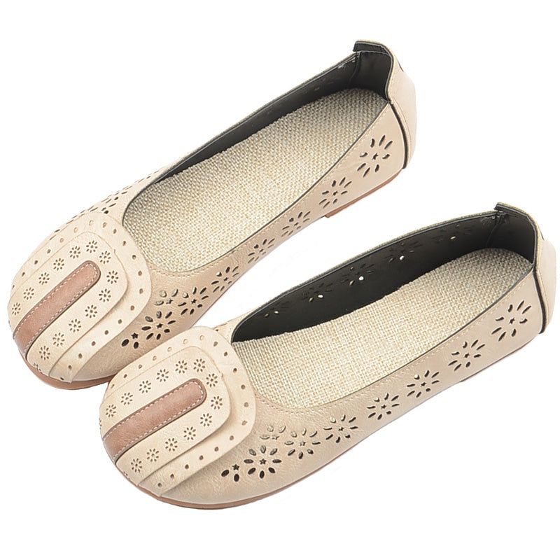 Dames Zomer Retro Casual Uitgehold Loafers