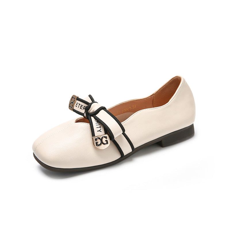 Dames Zomer Retro Elegante Lederen Casual Loafers