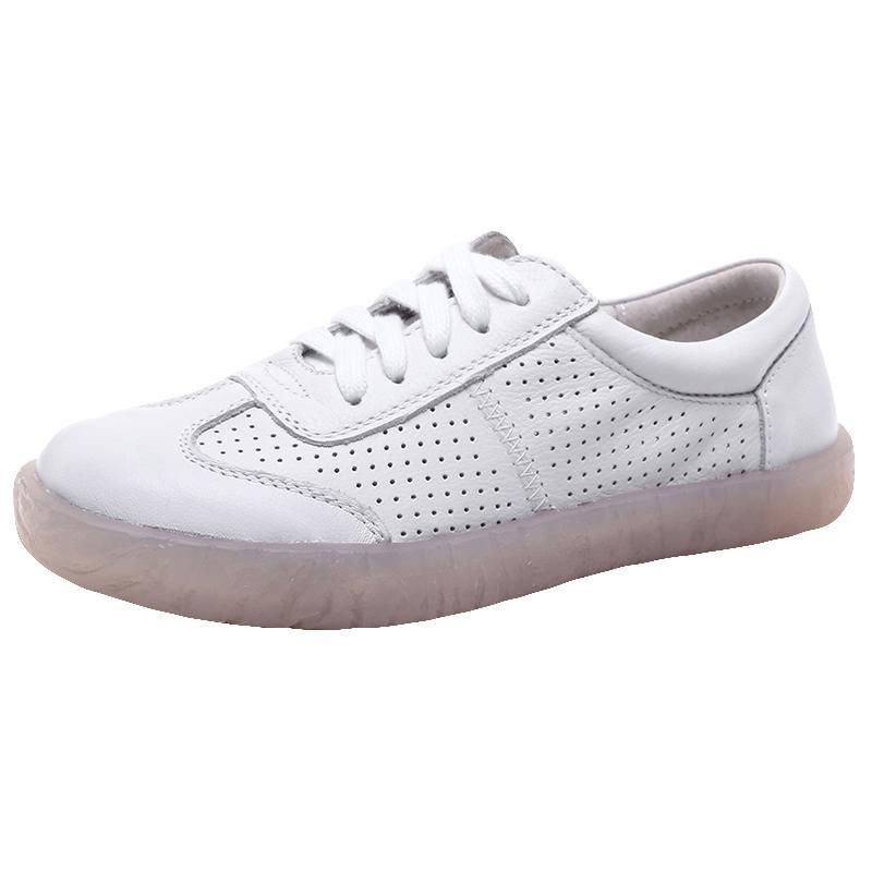 Leer Zomer Nieuwe Dames Casual Schoenen 35-41