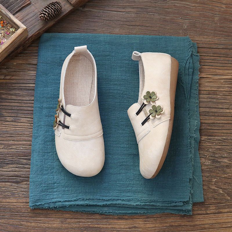 Lente Dames Vintage Mode Bloemen Casual Schoenen