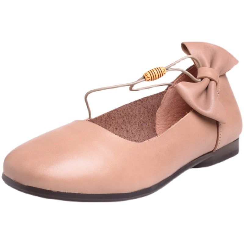 Vrouwen Lente Lederen Elegante Retro Casual Schoenen