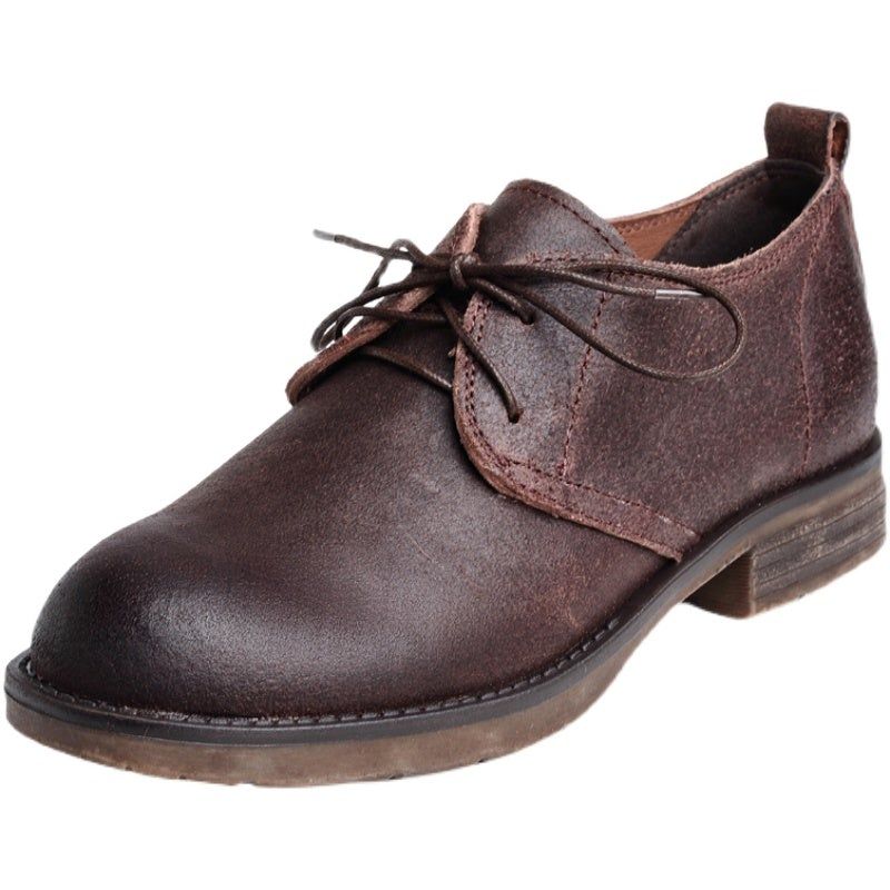 Vrouwen Lente Lederen Retro Vintage Casual Schoenen