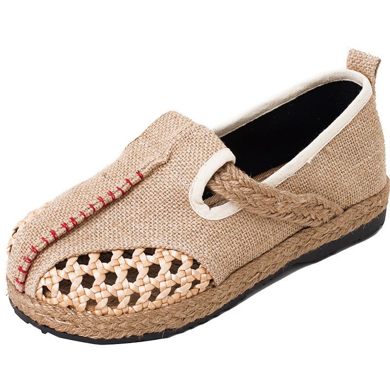 Vrouwen Lente Zomer Hollow Linnen Casual Schoenen