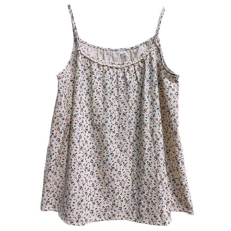 Zomer Retro Losse Vrouwen Bloemen Casual Vest