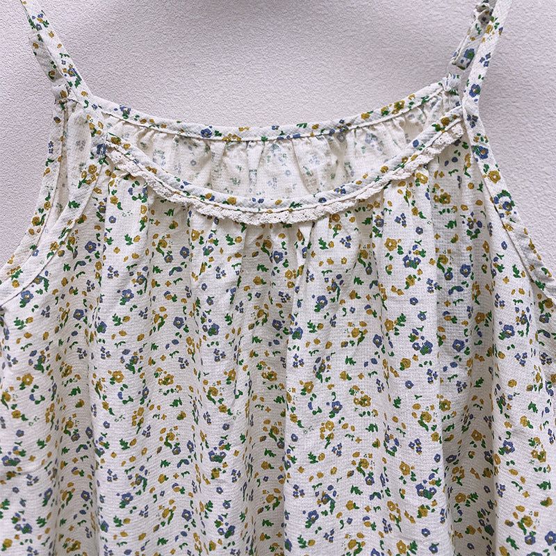 Zomer Retro Losse Vrouwen Bloemen Casual Vest