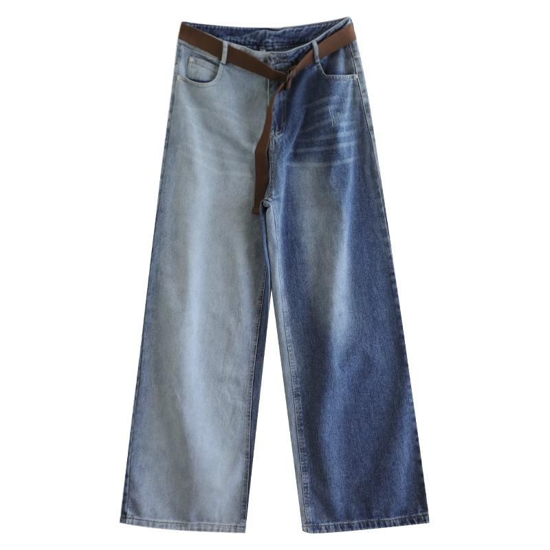 Herfst Losse Casual Niet-elastische Katoenen Denim Broek